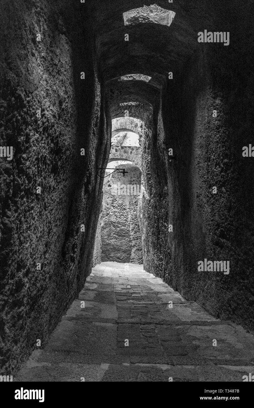 Tunnel du château Banque D'Images