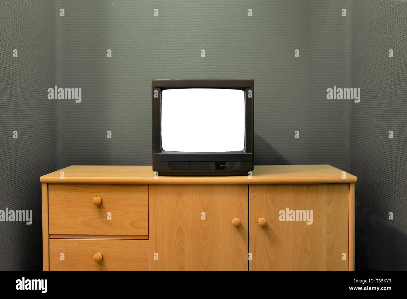 TV pas de signal Banque D'Images