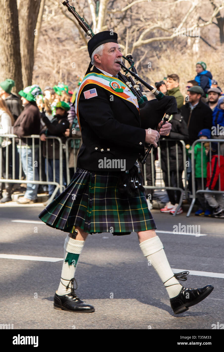 Saint Patrick's Day Parade à New York City, 2019 Banque D'Images