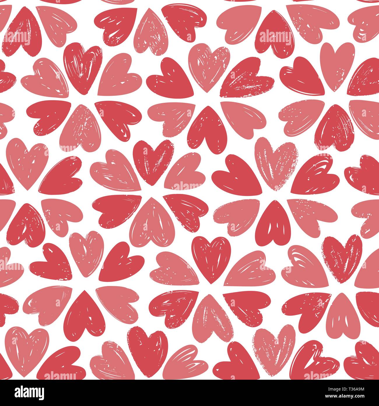 Motif romantique sans couture. Motif floral. Hand drawn vector illustration Illustration de Vecteur