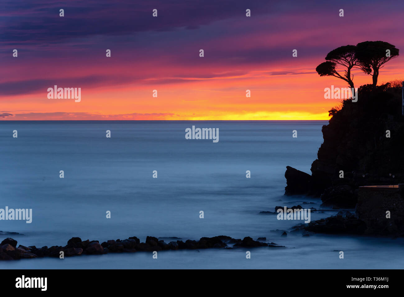 Sestri Levante, Baia del Silenzio, ligurie, italie Banque D'Images