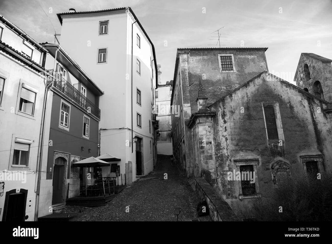 Coimbra, Portugal, Octobre 2018 : Université historique, la bibliothèque de l'université, des cathédrales, des paysages, des portraits, des Parcs, Caffe, Banque D'Images