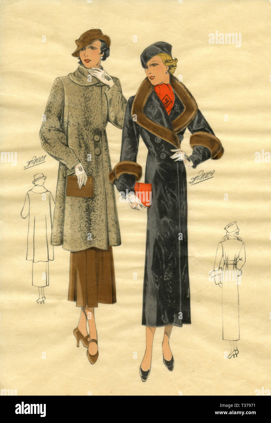 Patron De Couture Vintage Butterick Années 1930 Manteau B34 (145) - Pièce Non Découpée Neuve