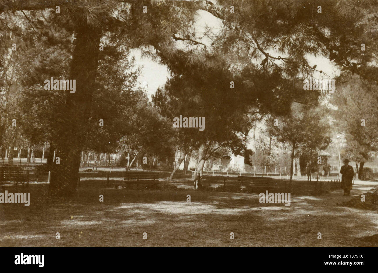 Parc de la Villa Borghese, Rome, Italie 1920 Banque D'Images