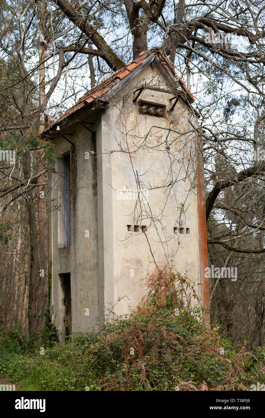 Ancien transformateur électrique Banque D'Images