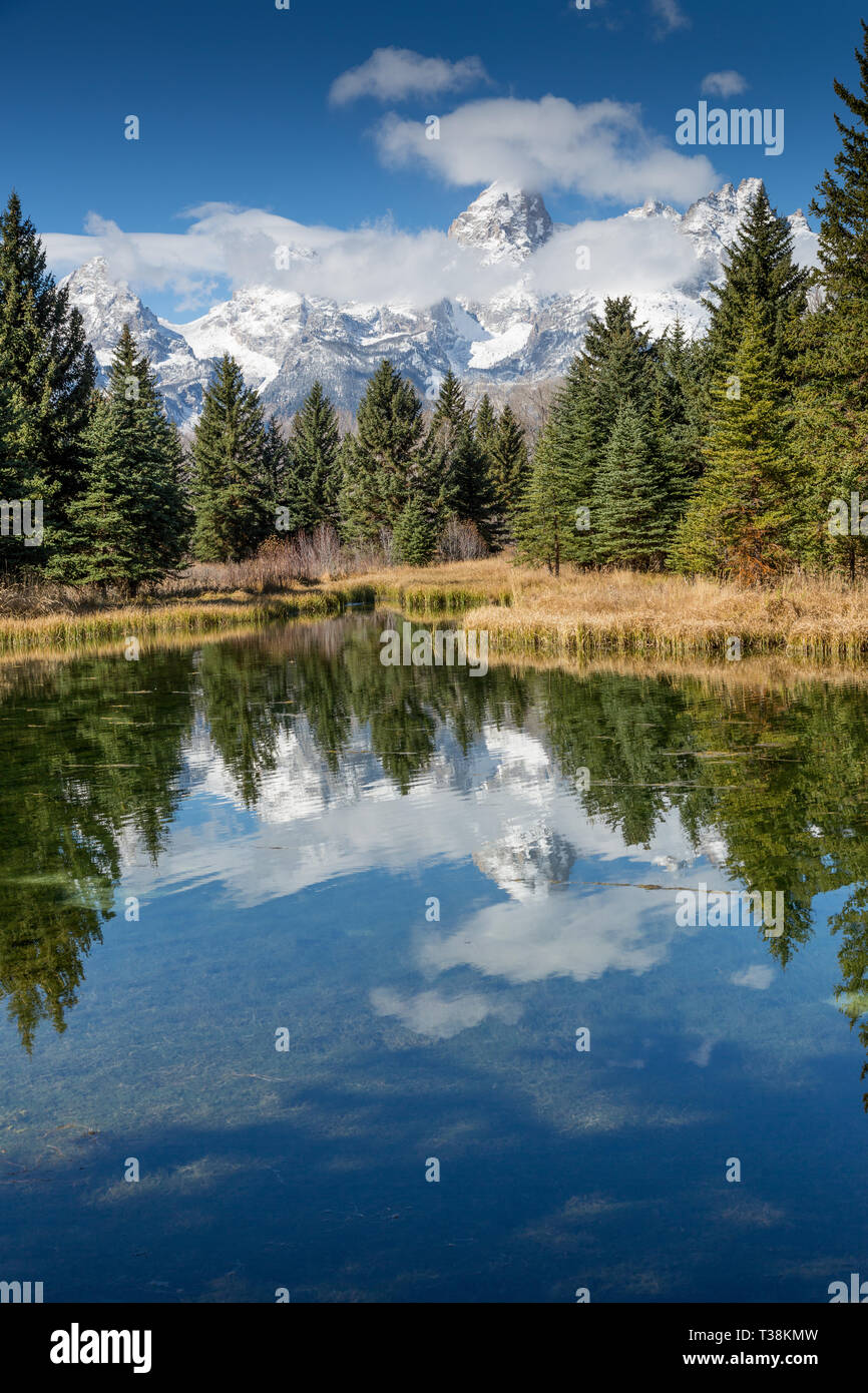 Swabacher Landing avec Grand Teton dans l'arrière-plan Banque D'Images