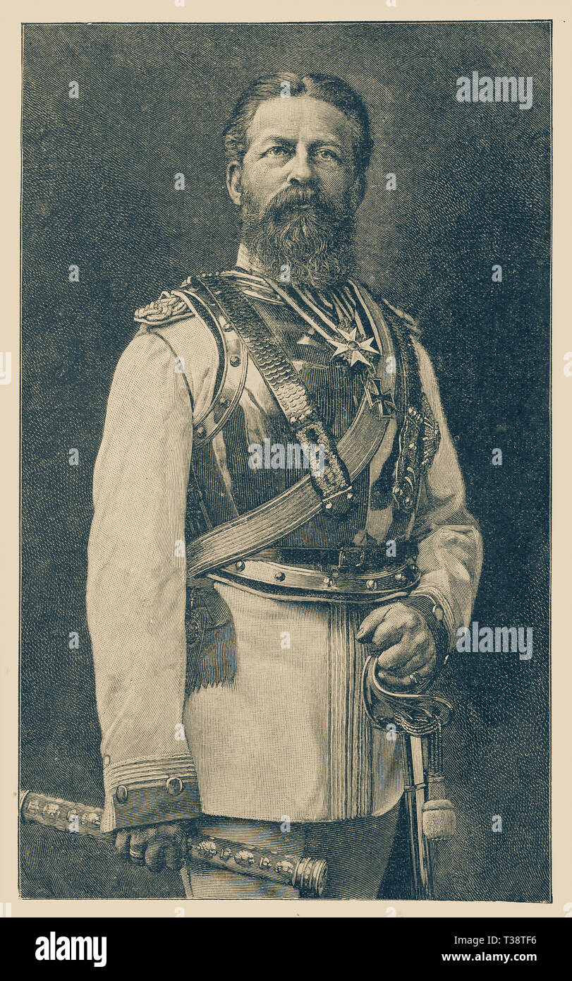 Friedrich Wilhelm, Prince héritier de Prusse. L'amélioration de la reproduction numérique illustré sommaire de la vie de l'humanité au 19e siècle, édition 1901, Marx Publishing House, Saint-Pétersbourg. Banque D'Images