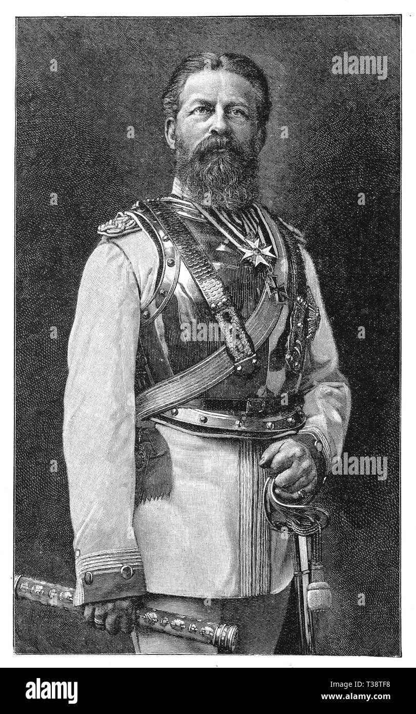 Friedrich Wilhelm, Prince héritier de Prusse. L'amélioration de la reproduction numérique illustré sommaire de la vie de l'humanité au 19e siècle, édition 1901, Marx Publishing House, Saint-Pétersbourg. Banque D'Images