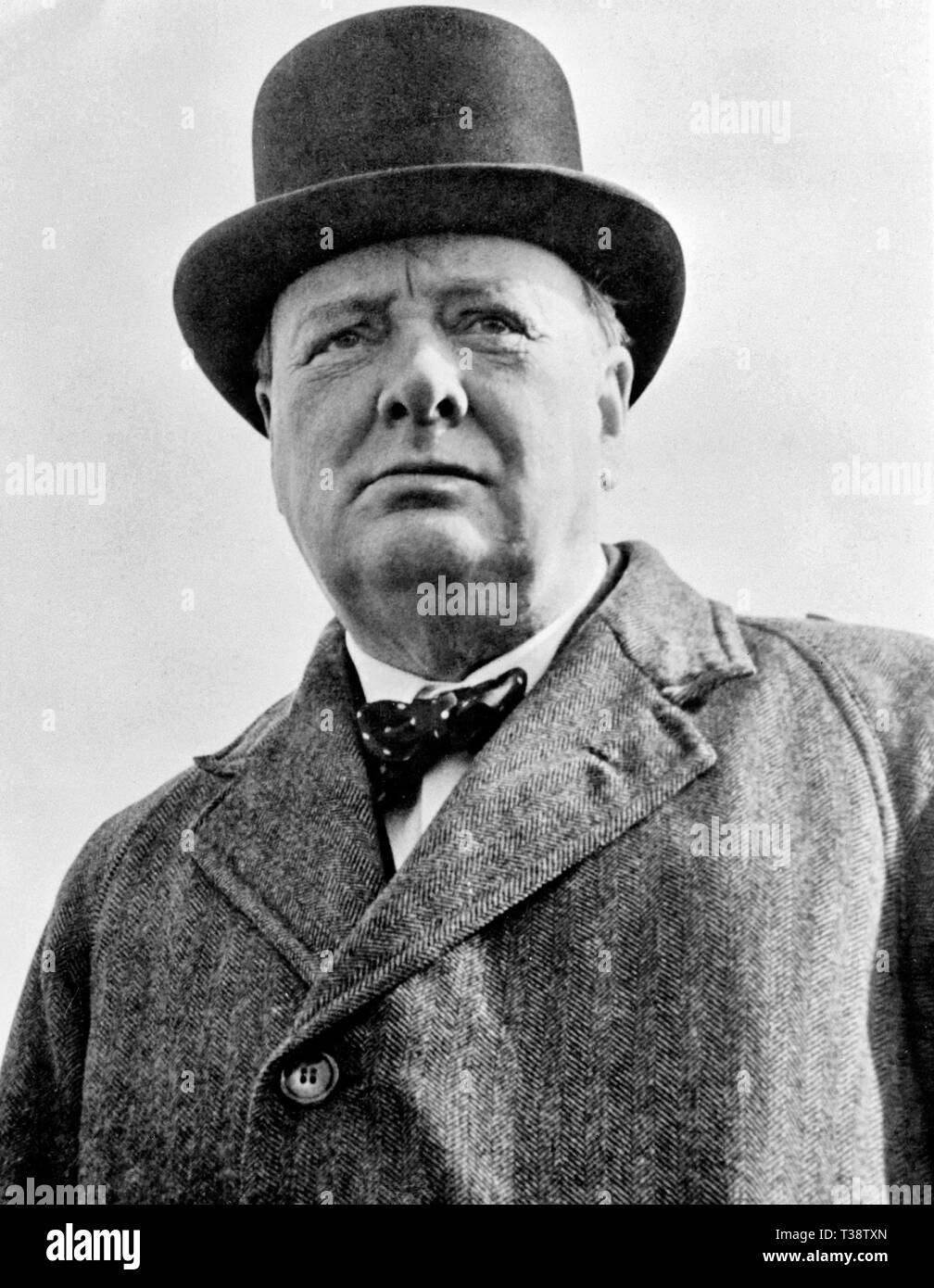 Sir Winston Churchill. 1942 Banque D'Images