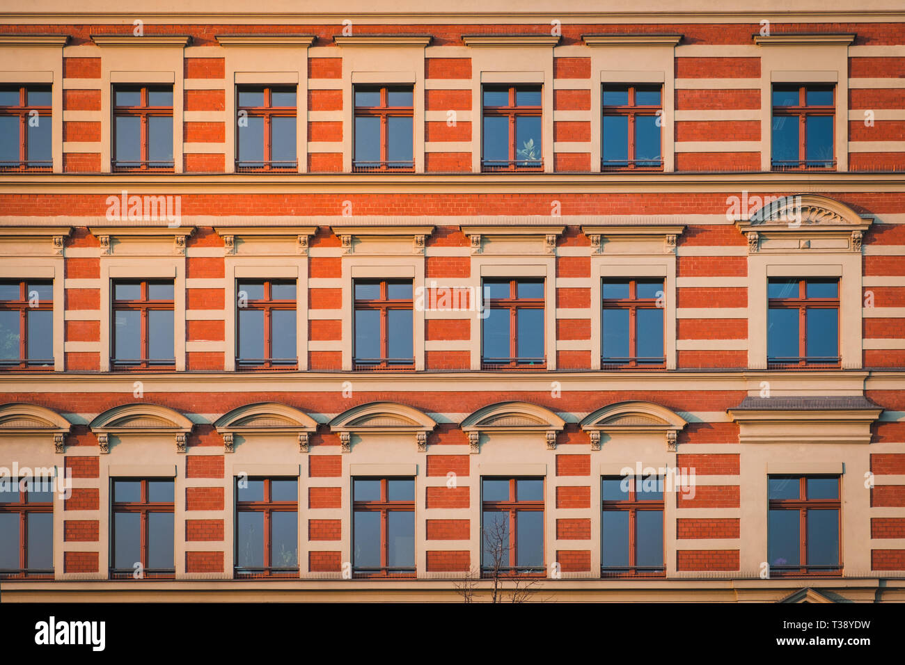 La façade de l'immeuble, l'ancien bâtiment de la période de résidence Banque D'Images