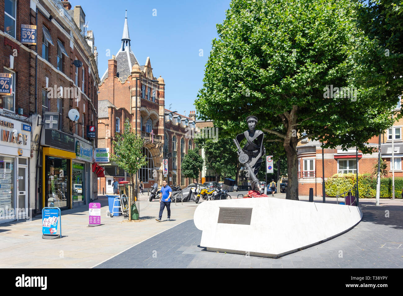 Mémorial Maritime, Tower Bridge Road, London Bridge, Royal Borough de Southwark, Londres, Angleterre, Royaume-Uni Banque D'Images