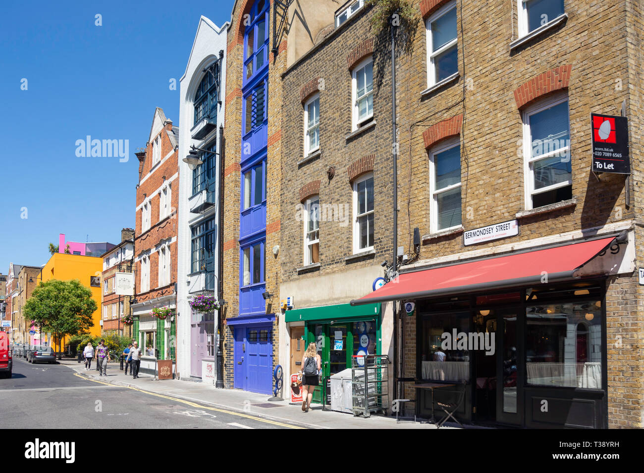 Bermondsey Street, London Bridge, Royal Borough de Southwark, Londres, Angleterre, Royaume-Uni Banque D'Images