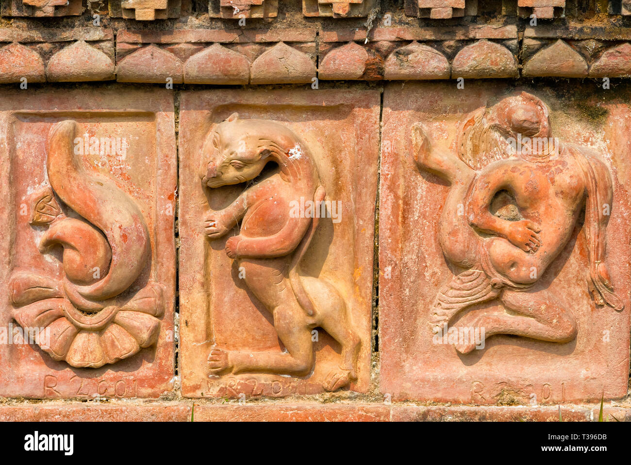 Somapura Mahavihara bouddhiste de Paharpur (Bihar), UNESCO World Heritage site, Paharpur, District de Naogaon, division de Rajshahi, Bangladesh Banque D'Images