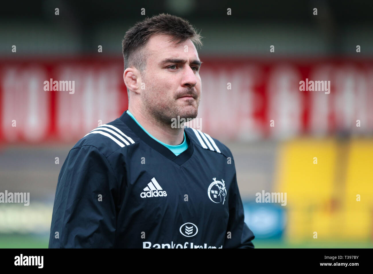 Le 5 avril 2019, Cork, Irlande : Niall Scannell au Munster Rugby contre Cardiff Blues match au parc indépendant irlandais Banque D'Images