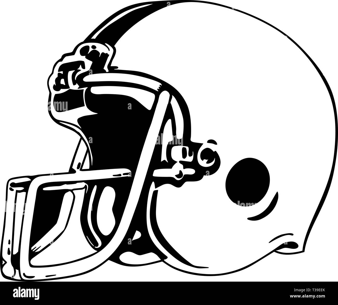 Football Helmet Vector Illustration Illustration de Vecteur
