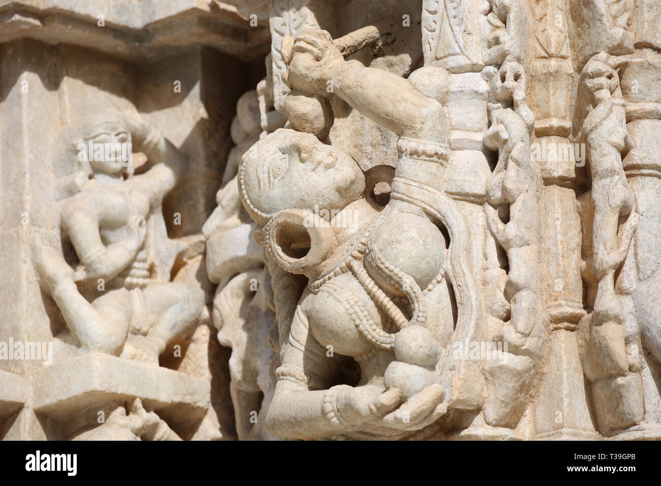 Chaumuha mandir Jain temple - Ranakpur Inde Rajasthan Banque D'Images