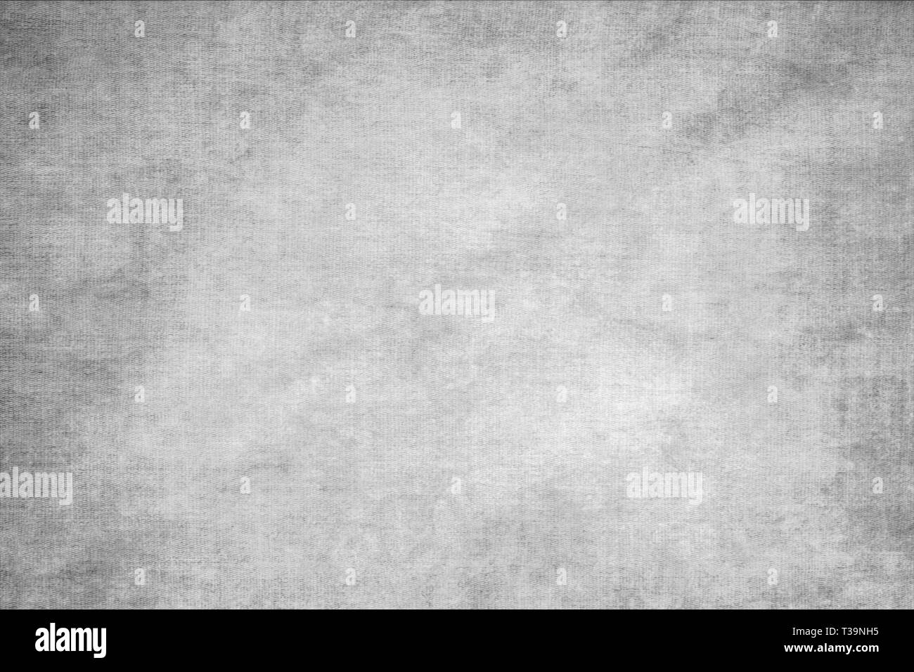 Texture monochrome peint sur toile. Coton artistique grunge fond gris. Banque D'Images