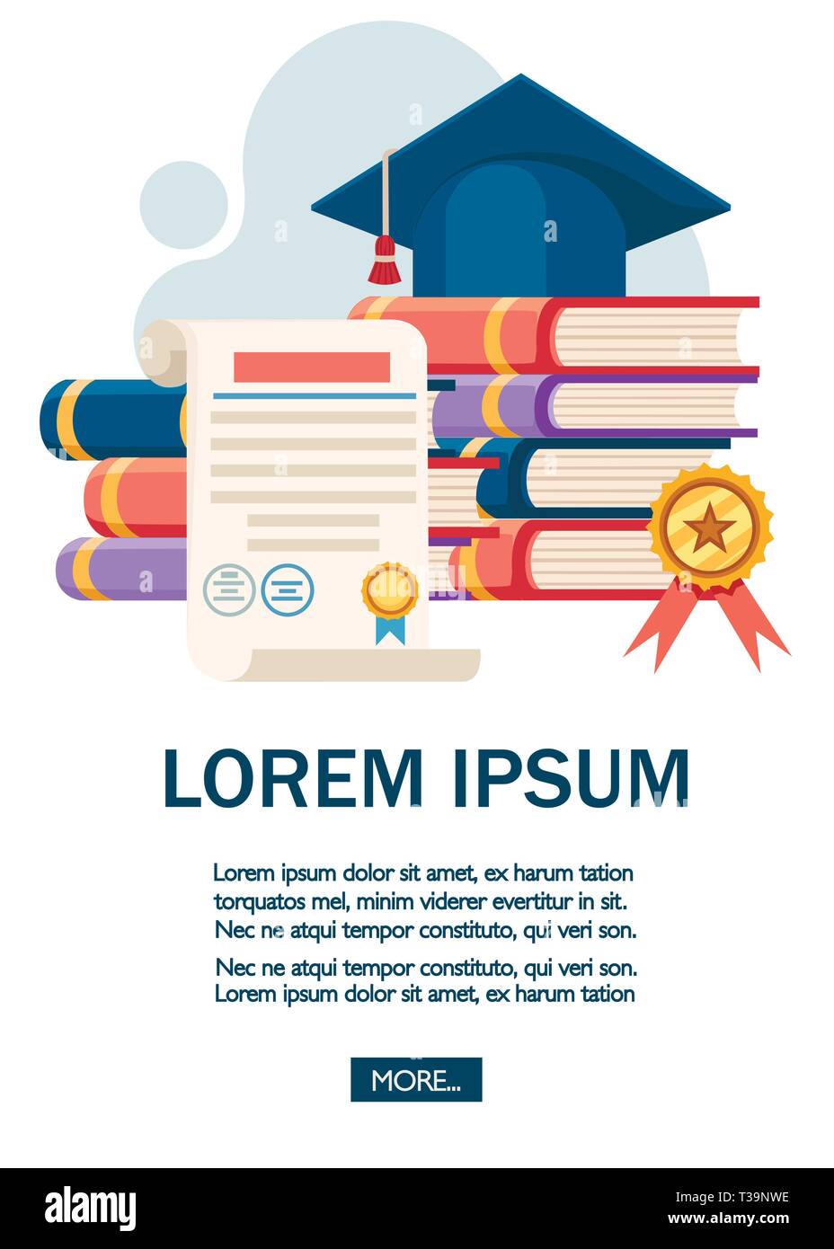 Concept de l'éducation en ligne. Télévision vector illustration. La page du site Web et mobile app design. La formation en ligne, des ateliers et des cours de la visualisation. Illustration de Vecteur
