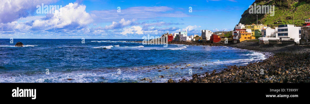 La belle ville de San Andres village,vue panoramique,Gran Canaria, Espagne Banque D'Images