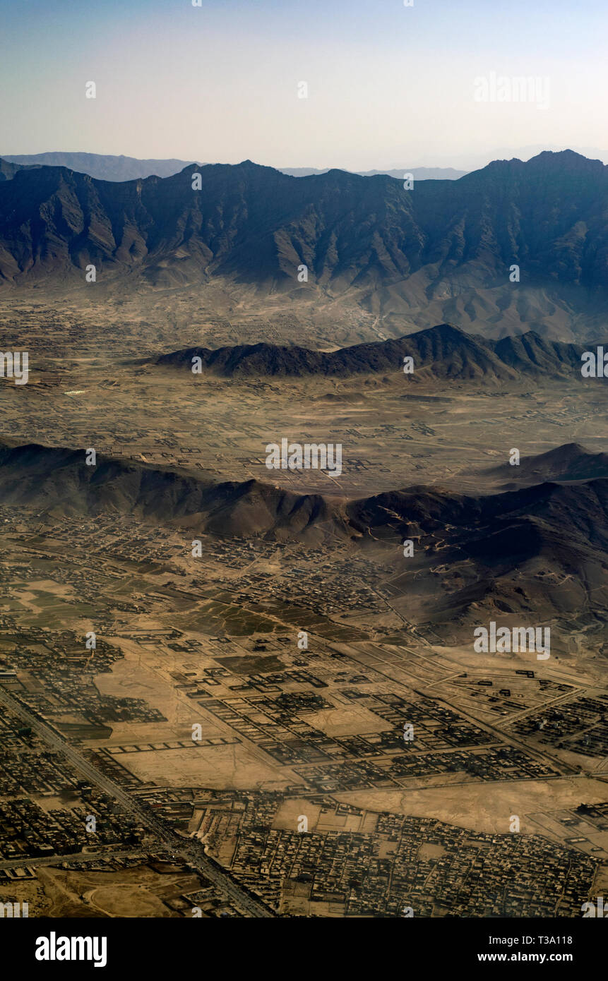 Photos aériennes de l'Afghanistan Banque D'Images