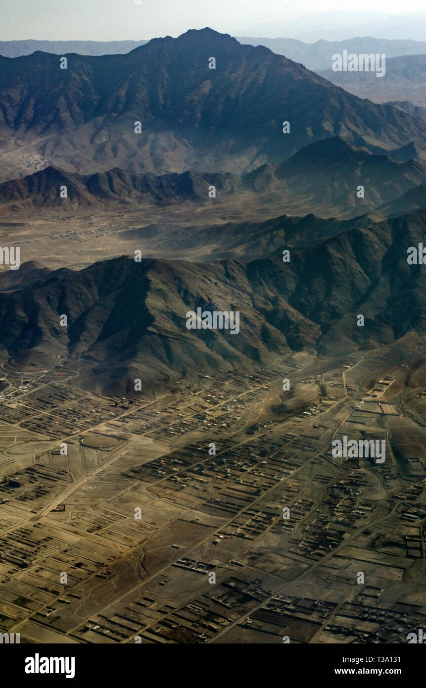 Photos aériennes de l'Afghanistan Banque D'Images