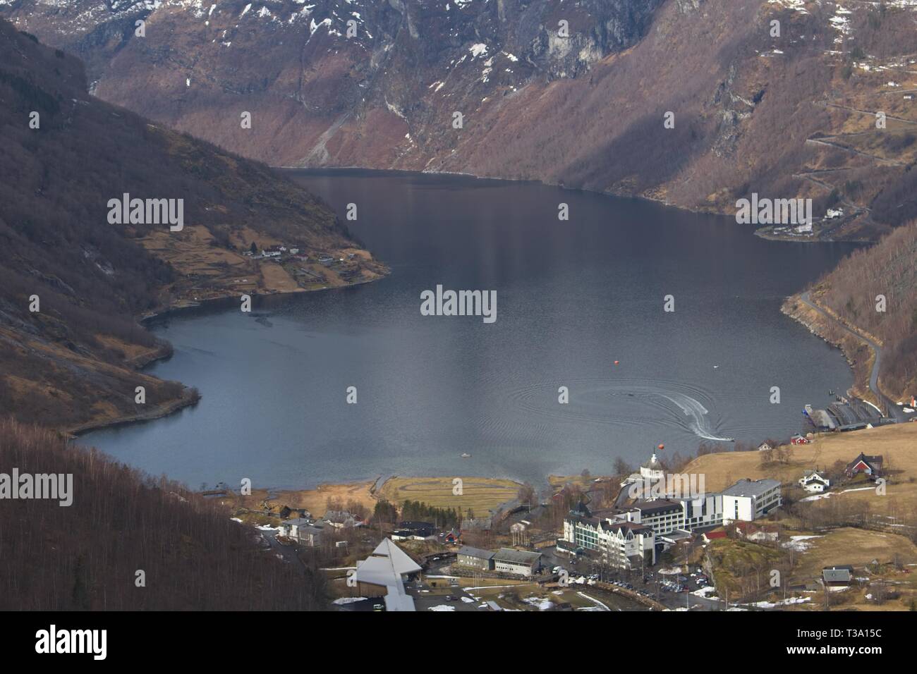 Fjord de Geiranger au printemps Banque D'Images