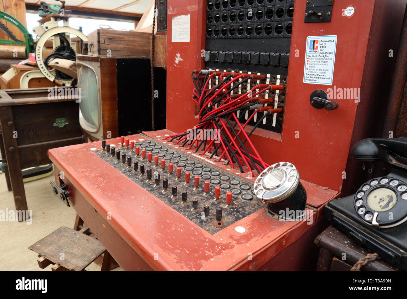 Un standard téléphonique vintage Banque D'Images