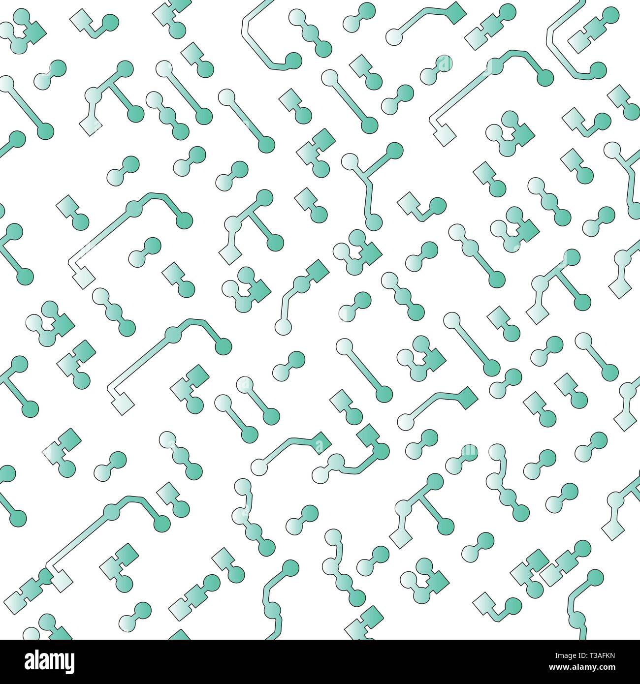 En arrière-plan transparent style PCB. Schéma de circuit Illustration de Vecteur