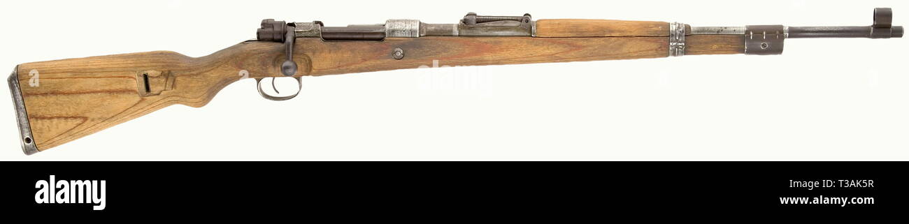 Les armes de service, de l'Allemagne jusqu'en 1945, pour carabine K 98 K, code svw 45, temps de guerre, le modèle, le calibre 8 x 57, numéro 4907b, Editorial-Use-seulement Banque D'Images