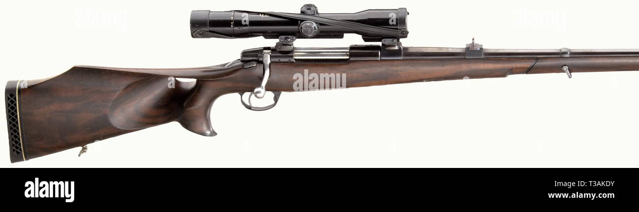 Les bras longs, les systèmes modernes, fusil à répétition Husqvarna, calibre 7 mm Remington Magnum, numéro 369754, Additional-Rights Clearance-Info-Not-Available- Banque D'Images