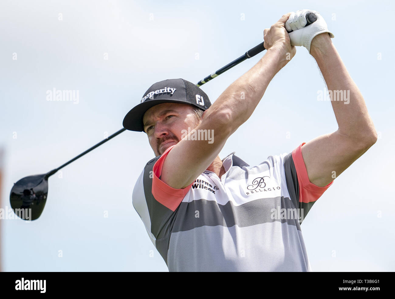 San Antonio, Texas, USA. Apr 7, 2019. GOLF - 2019 - Jimmy Walker de BOERNE TX, au cours de l'action Finale, Valero Texas Open, PTC San Antonio, de chênes, de cours 7 Avril, San Antonio, Texas Crédit : Scott Foley/ZUMA/Alamy Fil Live News Banque D'Images