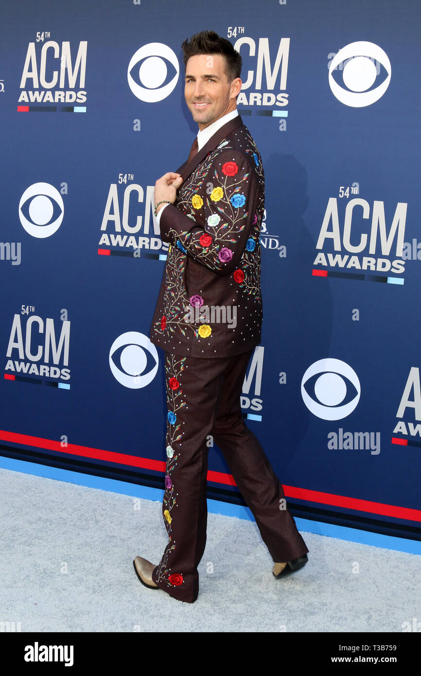 7 avril 2019 - Las Vegas, NV, USA - LAS VEGAS - 7 AVR : Jake Owen à la 54e Academy of Country Music Awards au MGM Grand Garden Arena le 7 avril 2019 à Las Vegas, NV (crédit Image : © Kay Blake/Zuma sur le fil) Banque D'Images