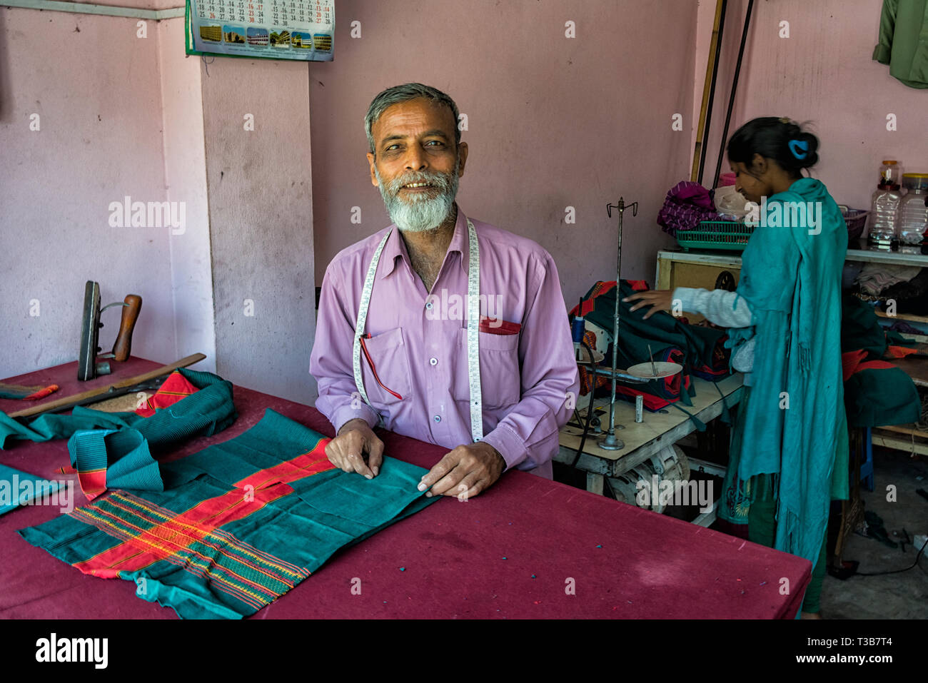 Boutique de tailleur, Rangamati, la division de Chittagong, Bangladesh Banque D'Images