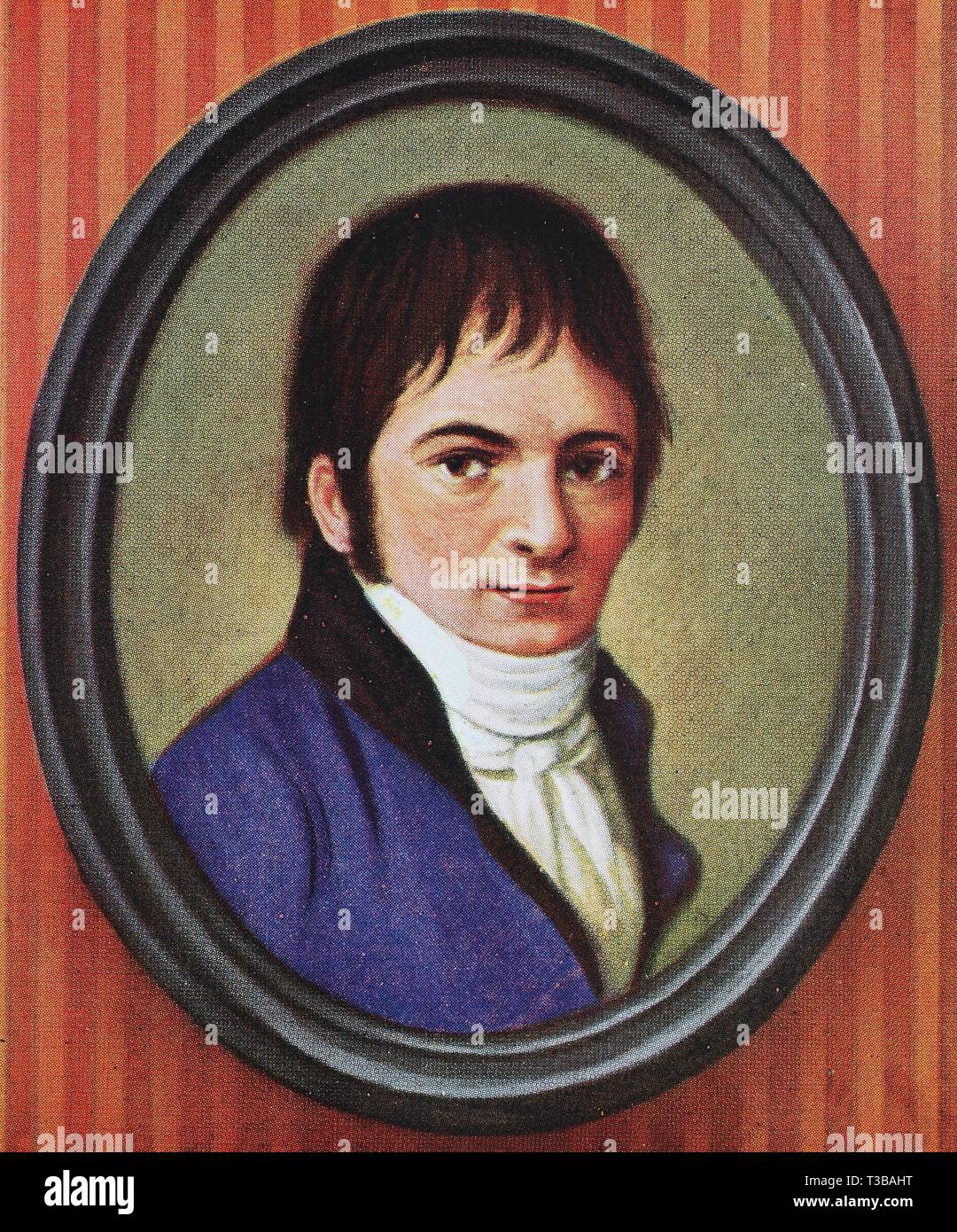 Ludwig van Beethoven, 1770-1827, un compositeur et pianiste allemand, illustration historique, 1880, Germany, Europe Banque D'Images