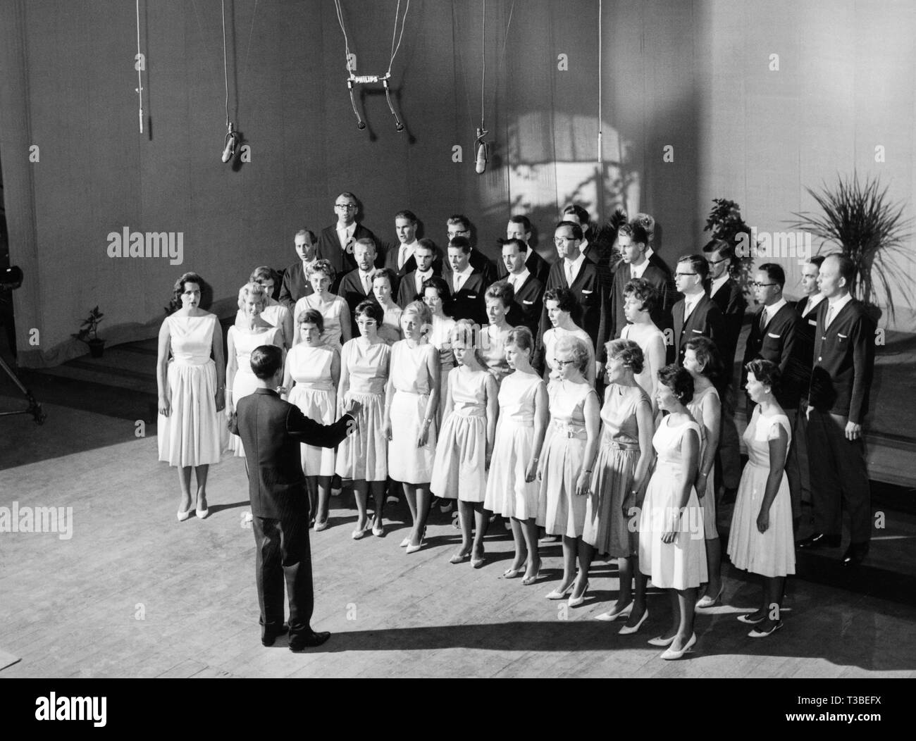 Concert de Stockholm, 1963 Banque D'Images