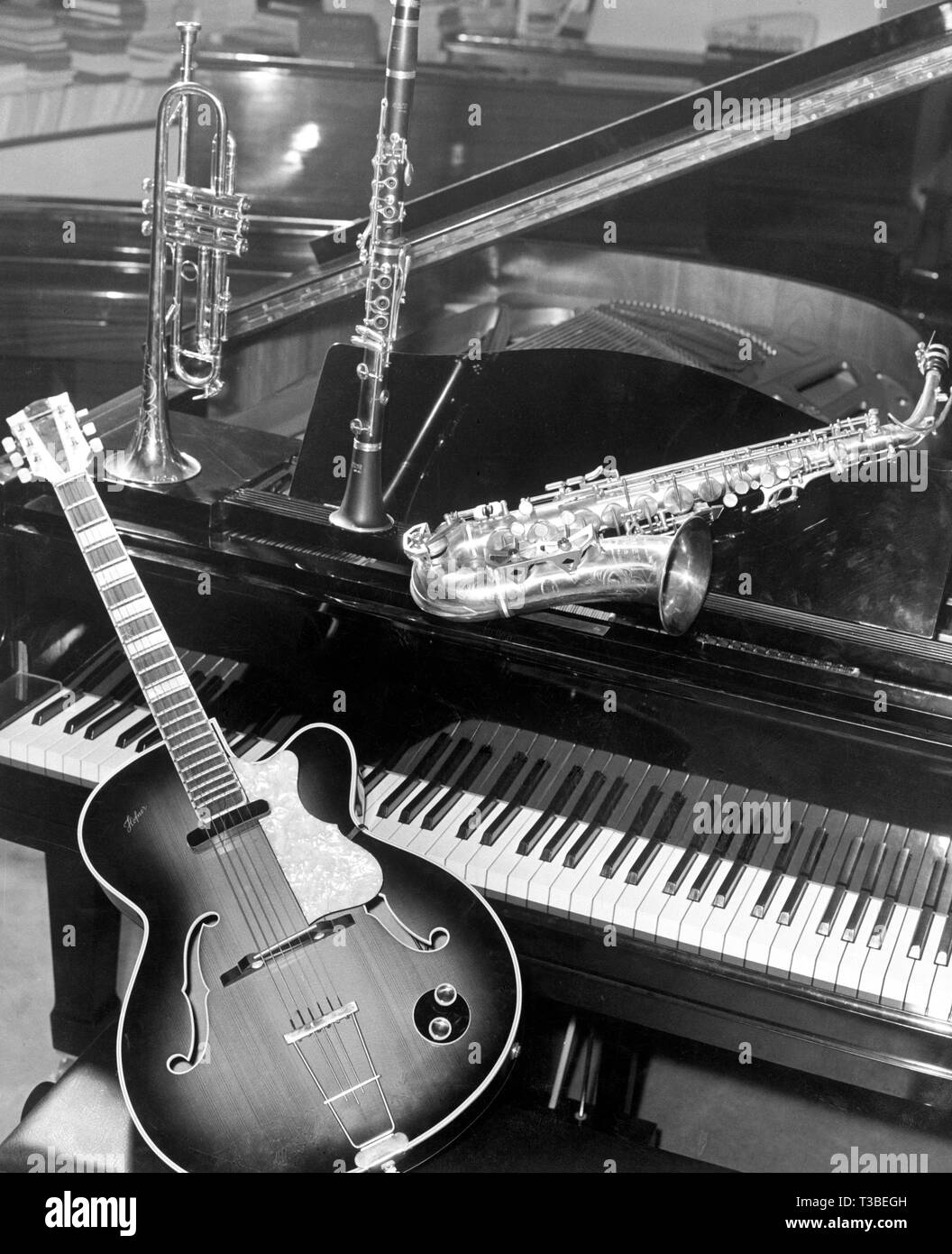 Les instruments du jazz Banque de photographies et d’images à haute