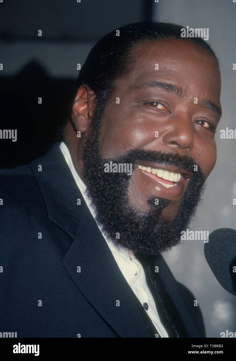 LOS ANGELES, CA - le 15 mars : la chanteuse Barry White assiste à la huitième assemblée annuelle Soul Train Music Awards le 15 mars 1994 au Shrine Auditorium à Los Angeles, Californie. Photo de Barry King/Alamy Stock Photo Banque D'Images