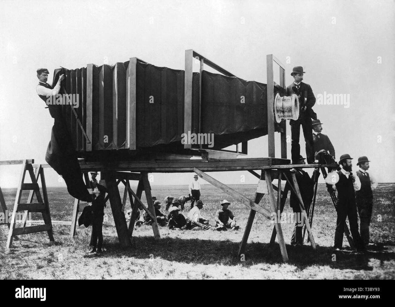 Le plus grand appareil photo dans le monde, nommé Mammut, Caméra Mammouth, construit à Chicago par J. A. Anderson Banque D'Images