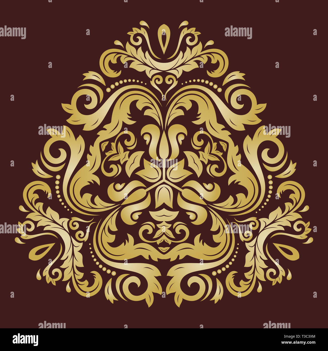 Dans un style classique élégant ornement Banque D'Images