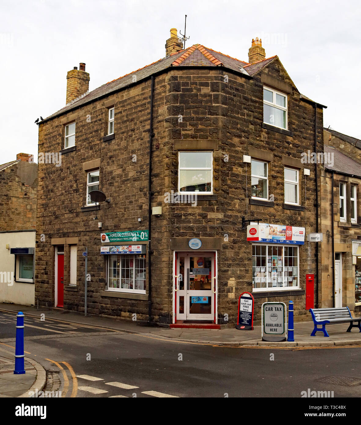 Cw Post Office 6678, rue Queen Amble Amble est une petite ville sur la côte nord-est de la région de Northumberland, Angleterre du Nord-Est. C'était une ancienne exploitation minière Banque D'Images