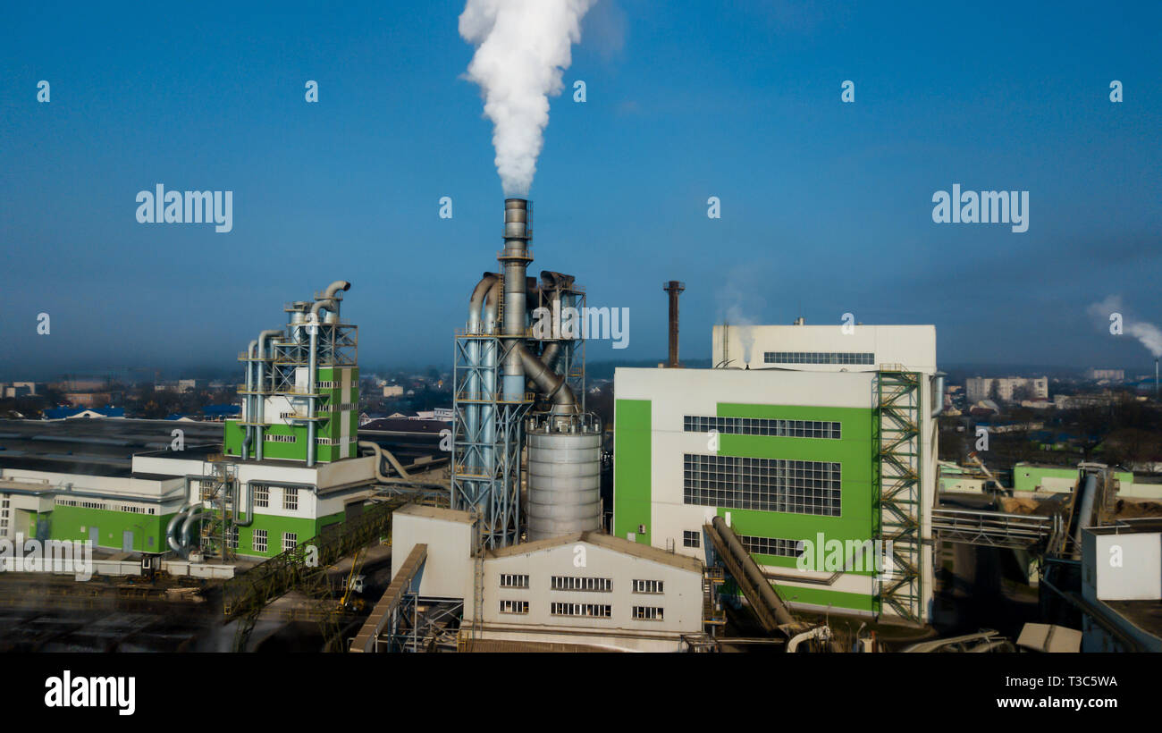 Une usine de traitement de l'aménagement forestier Banque D'Images