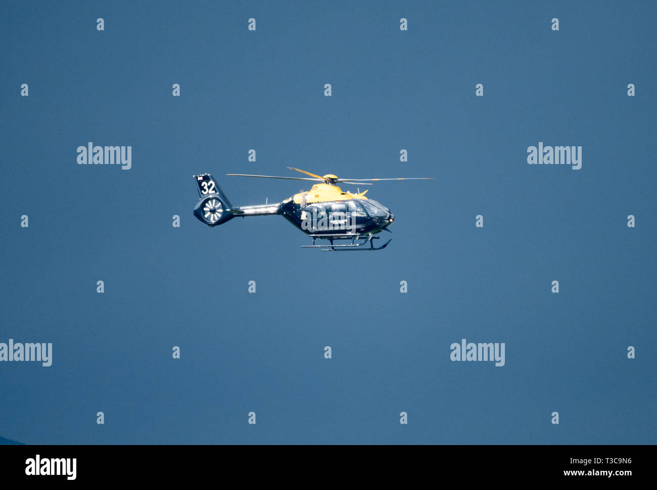 École de pilotage hélicoptère Hélicoptère de la défense Banque D'Images