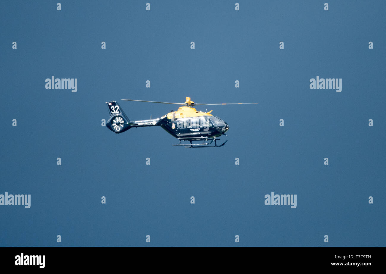 École de pilotage hélicoptère Hélicoptère de la défense Banque D'Images