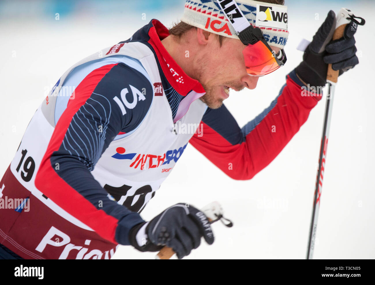 Je veckan SM Ånnaboda, Örebro, 10 km fristil. Johan Olsson, Åsarna IK. Foto Jeppe Gustafsson Banque D'Images