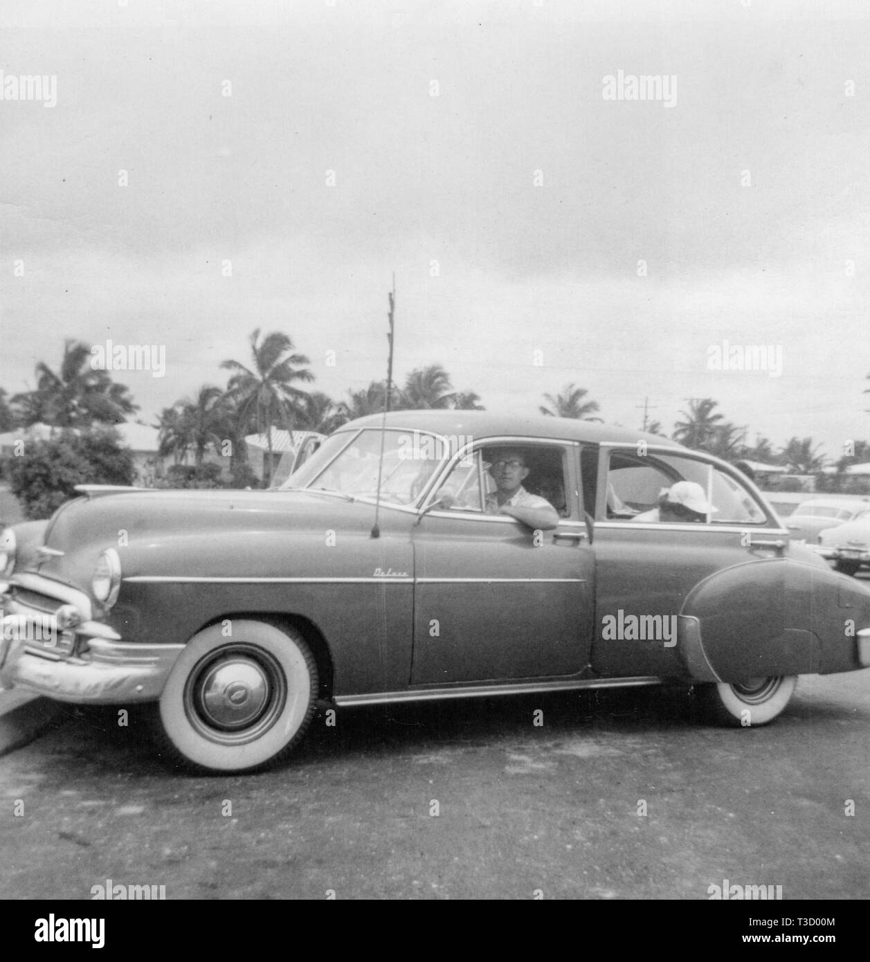 Chaque année à partir de 1948-1966 un groupe d'amis et de la famille de caravaned Tennessee à Daytona Beach, en Floride pour deux semaines d'amusement au soleil. Banque D'Images