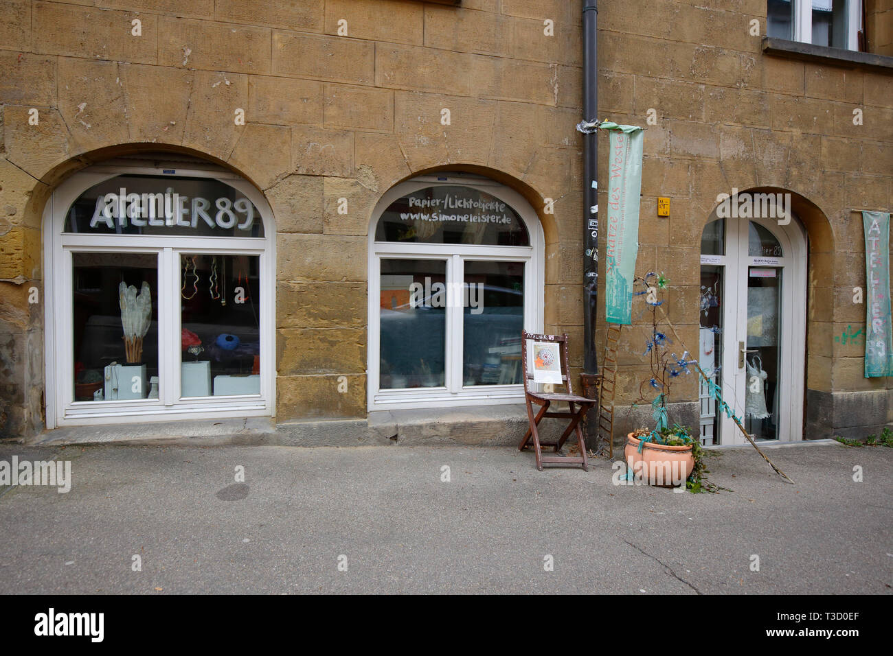 Atelier 89, Seyfferstraße 89, dans le quartier de Vogelsang Stuttgart, Allemagne Banque D'Images