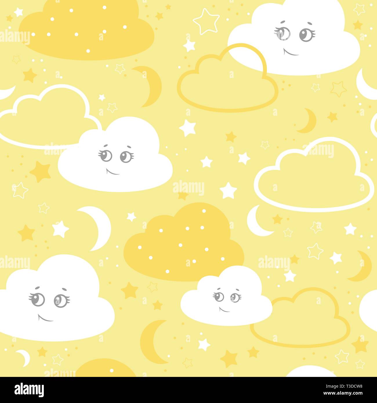 Vector Illustration Parfaite De Bebe Modele Les Enfants Avec Motif Transparent Mignon Nuages Etoiles Sur Fond Jaune Image Vectorielle Stock Alamy Vector Illustration Parfaite De Bebe Modele Les Enfants Avec Motif Transparent Mignon Nuages Etoiles Sur Fond Jaune Image Vectorielle Stock Alamy