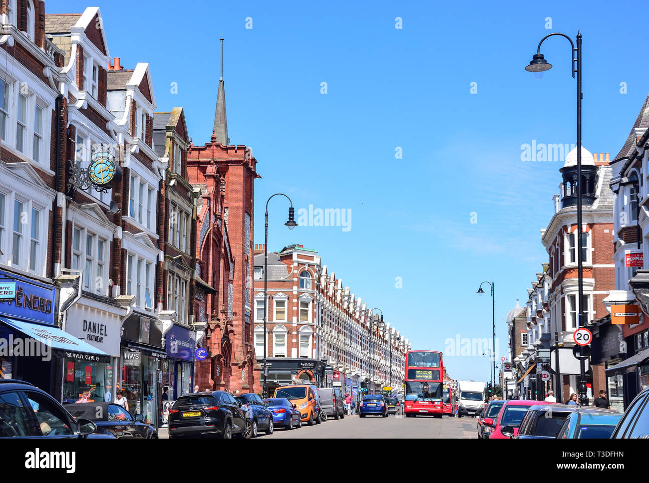 Muswell Hill Broadway, Muswell Hill, London Borough of Haringey, Greater London, Angleterre, Royaume-Uni Banque D'Images