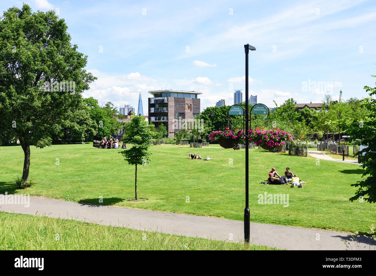 Jardins d'agrément, Vauxhall Vauxhall, London Borough of Lambeth, Greater London, Angleterre, Royaume-Uni Banque D'Images