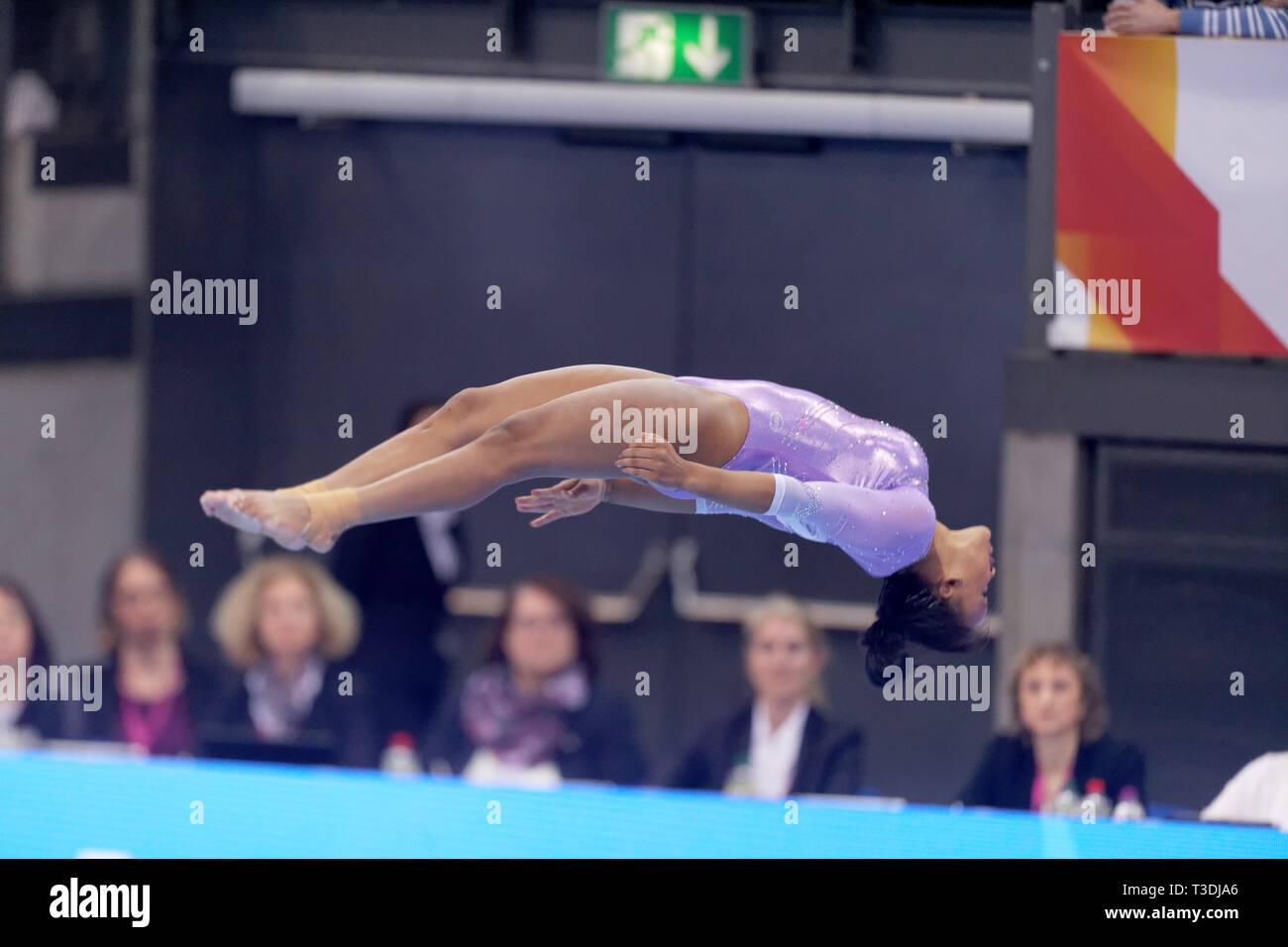 Rebeca Andrade, BRA, EnBW DTB Pokal, Stuttgart 2019 Banque D'Images